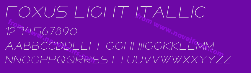 FOXUS LIGHT ITALLICPreview FOXUS LIGHT ITALLICPreview