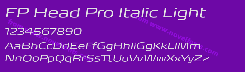 FP Head Pro Italic LightPreview FP Head Pro Italic LightPreview