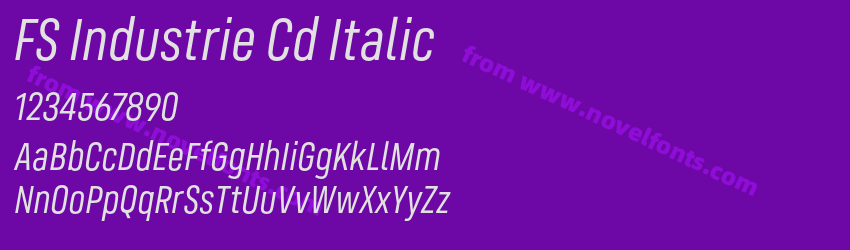 FS Industrie Cd ItalicPreview