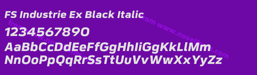 FS Industrie Ex Black ItalicPreview FS Industrie Ex Black ItalicPreview