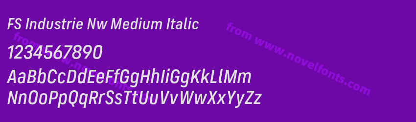 FS Industrie Nw Medium ItalicPreview FS Industrie Nw Medium ItalicPreview