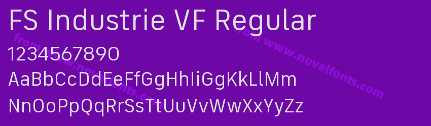 FS Industrie VF RegularPreview FS Industrie VF RegularPreview
