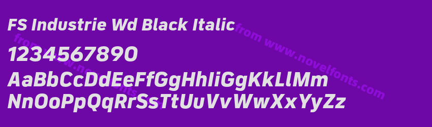 FS Industrie Wd Black ItalicPreview FS Industrie Wd Black ItalicPreview