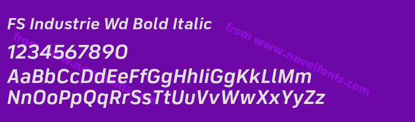 FS Industrie Wd Bold ItalicPreview FS Industrie Wd Bold ItalicPreview