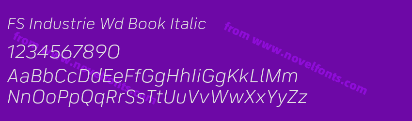 FS Industrie Wd Book ItalicPreview