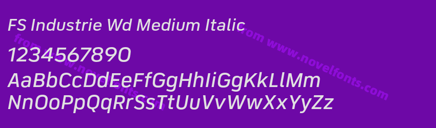 FS Industrie Wd Medium ItalicPreview FS Industrie Wd Medium ItalicPreview