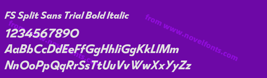 FS Split Sans Trial Bold ItalicPreview FS Split Sans Trial Bold ItalicPreview