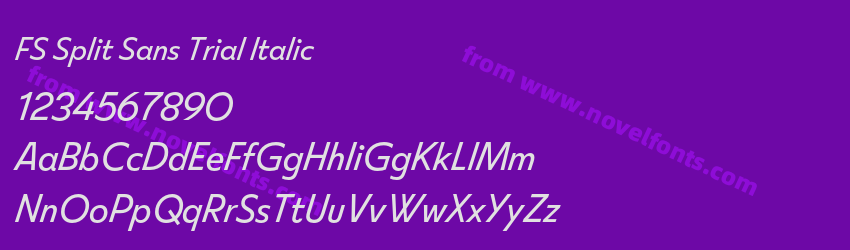 FS Split Sans Trial ItalicPreview FS Split Sans Trial ItalicPreview