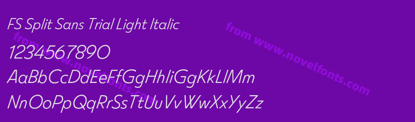 FS Split Sans Trial Light ItalicPreview FS Split Sans Trial Light ItalicPreview