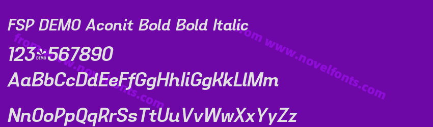FSP DEMO Aconit Bold Bold ItalicPreview FSP DEMO Aconit Bold Bold ItalicPreview
