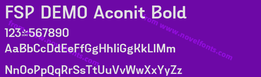 FSP DEMO Aconit BoldPreview FSP DEMO Aconit BoldPreview