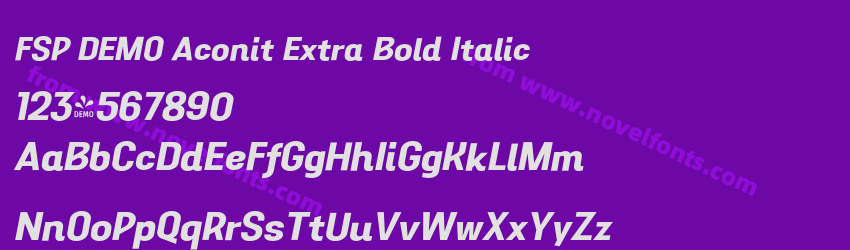 FSP DEMO Aconit Extra Bold ItalicPreview