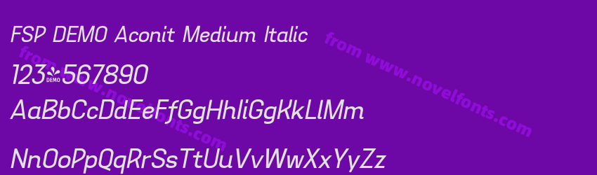 FSP DEMO Aconit Medium ItalicPreview FSP DEMO Aconit Medium ItalicPreview