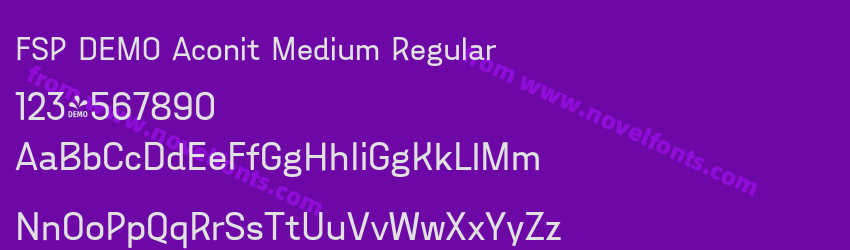 FSP DEMO Aconit Medium RegularPreview FSP DEMO Aconit Medium RegularPreview