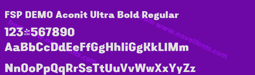 FSP DEMO Aconit Ultra Bold RegularPreview FSP DEMO Aconit Ultra Bold RegularPreview