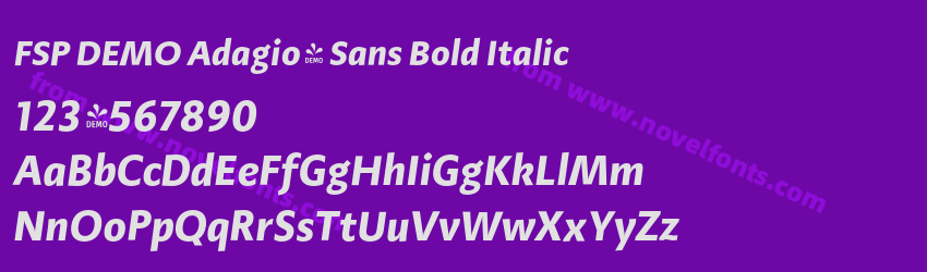 FSP DEMO Adagio_ Sans Bold ItalicPreview FSP DEMO Adagio_ Sans Bold ItalicPreview