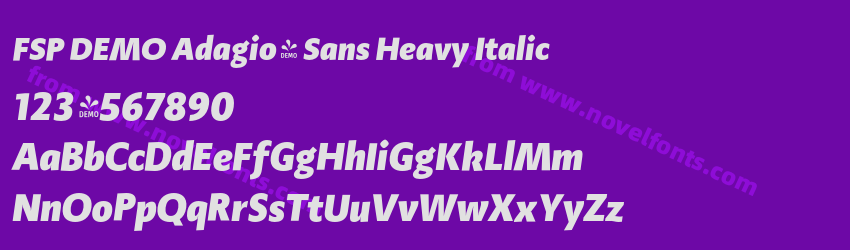 FSP DEMO Adagio_ Sans Heavy ItalicPreview FSP DEMO Adagio_ Sans Heavy ItalicPreview
