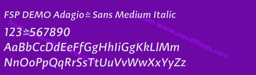 FSP DEMO Adagio_ Sans Medium ItalicPreview FSP DEMO Adagio_ Sans Medium ItalicPreview