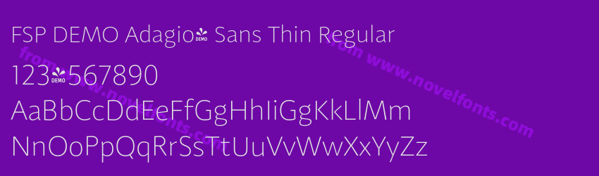 FSP DEMO Adagio_ Sans Thin RegularPreview FSP DEMO Adagio_ Sans Thin RegularPreview