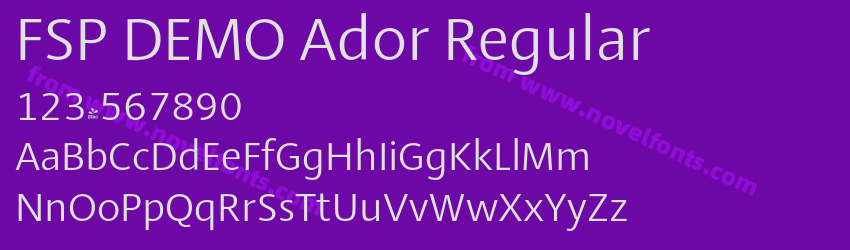 FSP DEMO Ador RegularPreview FSP DEMO Ador RegularPreview