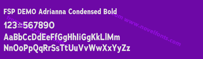 FSP DEMO Adrianna Condensed BoldPreview FSP DEMO Adrianna Condensed BoldPreview