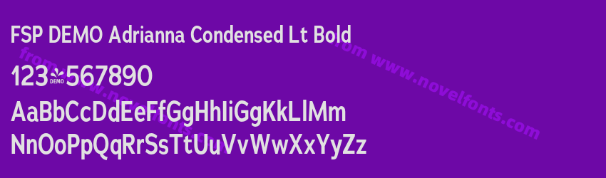 FSP DEMO Adrianna Condensed Lt BoldPreview FSP DEMO Adrianna Condensed Lt BoldPreview