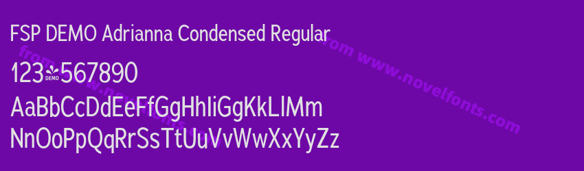 FSP DEMO Adrianna Condensed RegularPreview