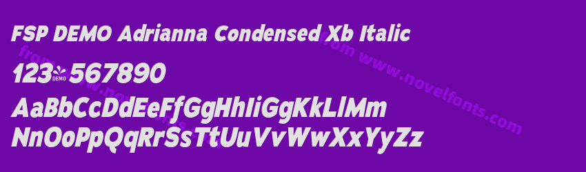 FSP DEMO Adrianna Condensed Xb ItalicPreview