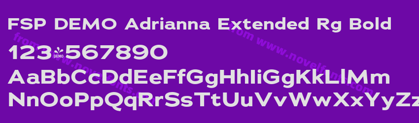 FSP DEMO Adrianna Extended Rg BoldPreview FSP DEMO Adrianna Extended Rg BoldPreview