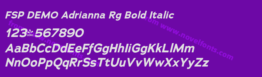 FSP DEMO Adrianna Rg Bold ItalicPreview