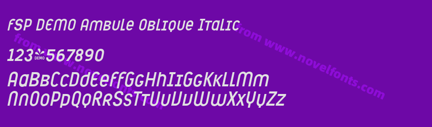FSP DEMO Ambule Oblique ItalicPreview FSP DEMO Ambule Oblique ItalicPreview