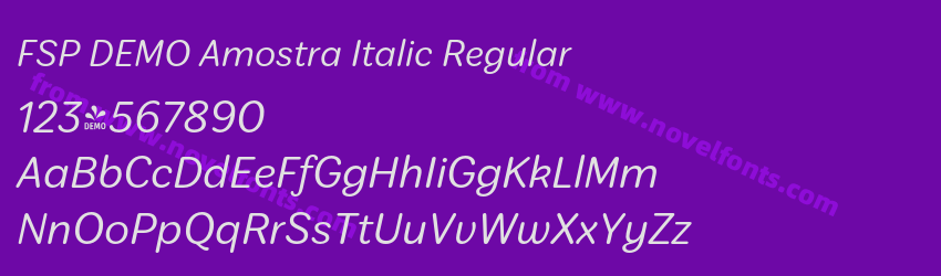 FSP DEMO Amostra Italic RegularPreview FSP DEMO Amostra Italic RegularPreview