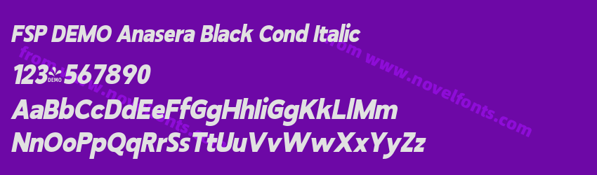FSP DEMO Anasera Black Cond ItalicPreview