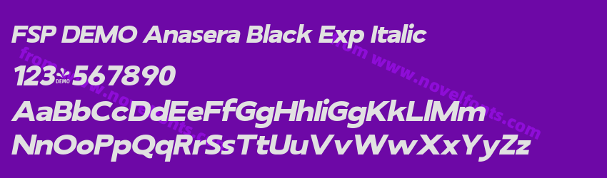 FSP DEMO Anasera Black Exp ItalicPreview FSP DEMO Anasera Black Exp ItalicPreview