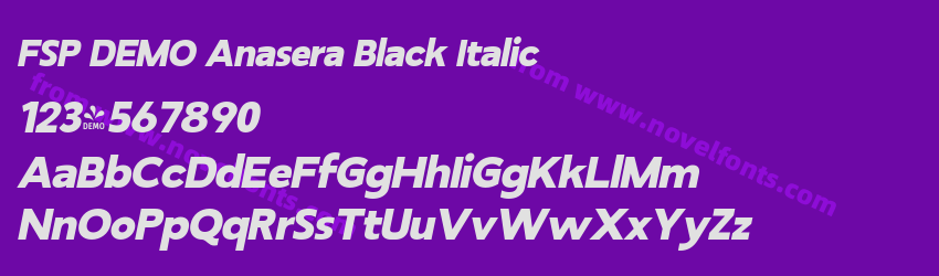 FSP DEMO Anasera Black ItalicPreview