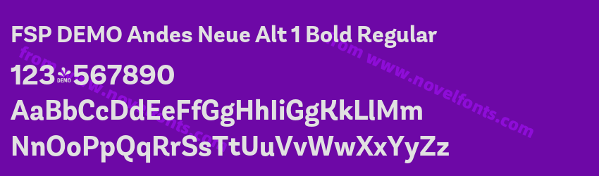 FSP DEMO Andes Neue Alt 1 Bold RegularPreview FSP DEMO Andes Neue Alt 1 Bold RegularPreview