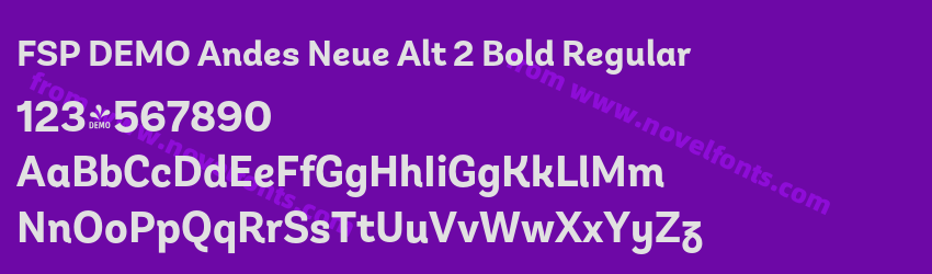 FSP DEMO Andes Neue Alt 2 Bold RegularPreview FSP DEMO Andes Neue Alt 2 Bold RegularPreview
