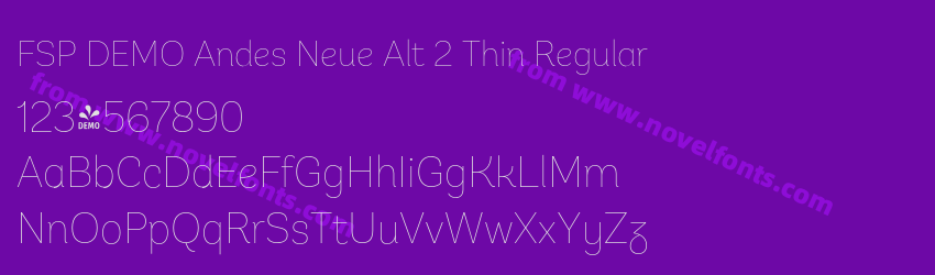 FSP DEMO Andes Neue Alt 2 Thin RegularPreview FSP DEMO Andes Neue Alt 2 Thin RegularPreview