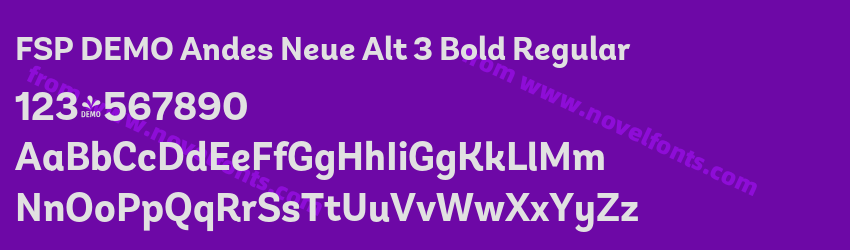 FSP DEMO Andes Neue Alt 3 Bold RegularPreview FSP DEMO Andes Neue Alt 3 Bold RegularPreview