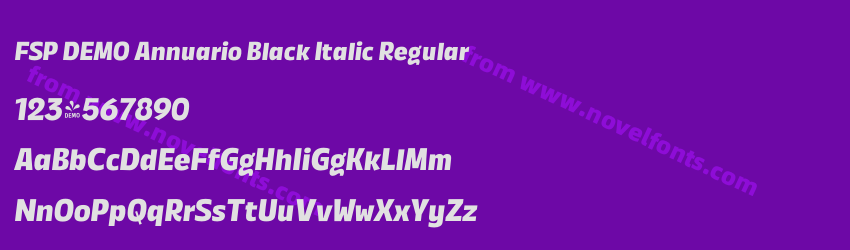 FSP DEMO Annuario Black Italic RegularPreview