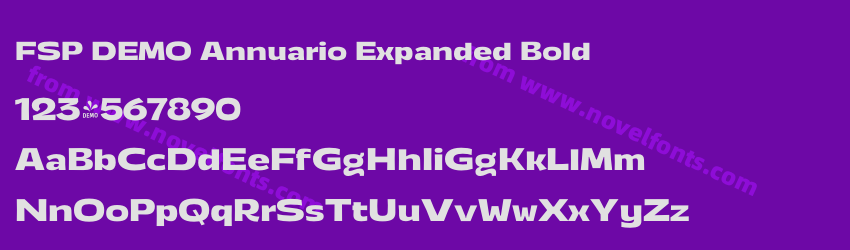 FSP DEMO Annuario Expanded BoldPreview FSP DEMO Annuario Expanded BoldPreview