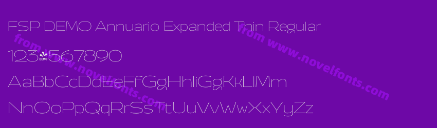 FSP DEMO Annuario Expanded Thin RegularPreview FSP DEMO Annuario Expanded Thin RegularPreview