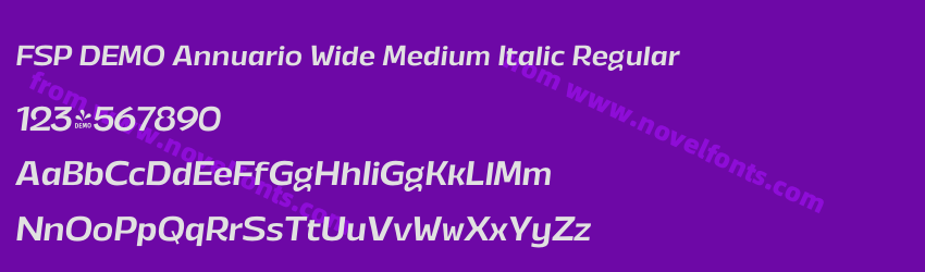 FSP DEMO Annuario Wide Medium Italic RegularPreview FSP DEMO Annuario Wide Medium Italic RegularPreview