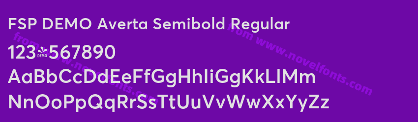 FSP DEMO Averta Semibold RegularPreview FSP DEMO Averta Semibold RegularPreview