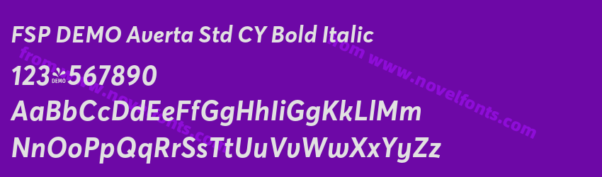 FSP DEMO Averta Std CY Bold ItalicPreview FSP DEMO Averta Std CY Bold ItalicPreview