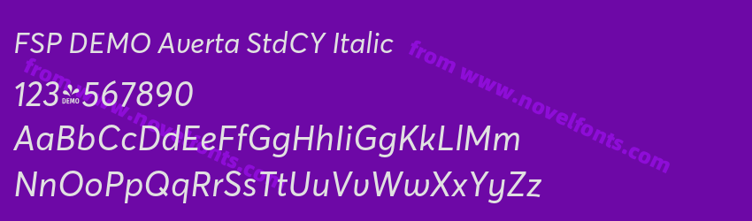 FSP DEMO Averta StdCY ItalicPreview FSP DEMO Averta StdCY ItalicPreview