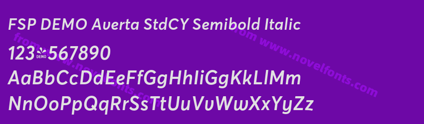 FSP DEMO Averta StdCY Semibold ItalicPreview FSP DEMO Averta StdCY Semibold ItalicPreview