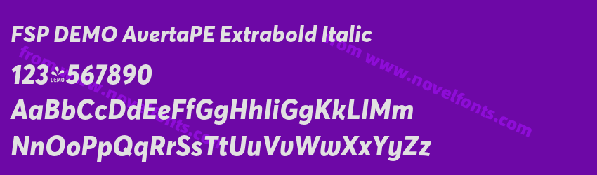 FSP DEMO AvertaPE Extrabold ItalicPreview FSP DEMO AvertaPE Extrabold ItalicPreview