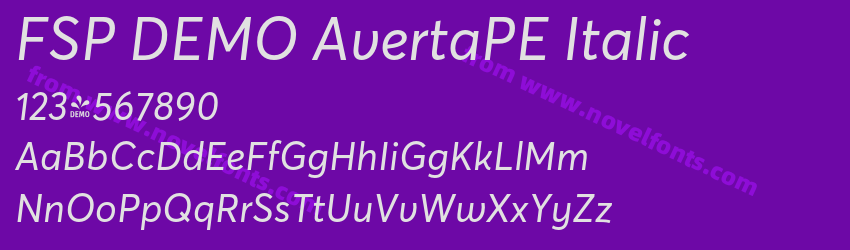 FSP DEMO AvertaPE ItalicPreview FSP DEMO AvertaPE ItalicPreview