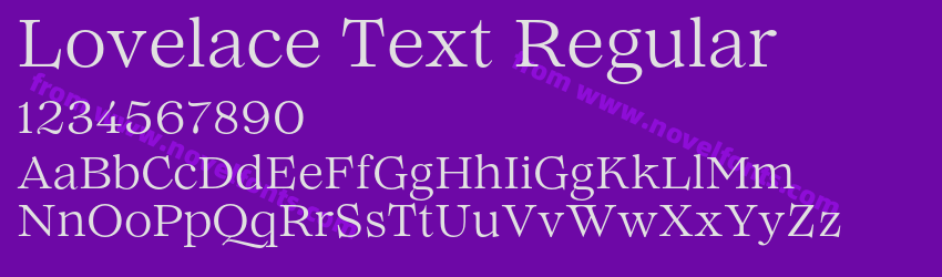 Lovelace Text RegularPreview